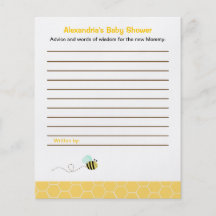 Hummel-Bienen-kundenspezifische Flyer-Baby-Duschen