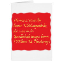 Humor und Gesellschaft Grußkarte