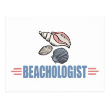 Humorous Collecting Sea Shells Post Card