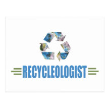 Humorvolles Recyceln Postkarten