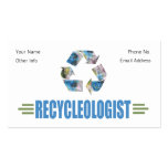 Humorvolles Recyceln Visitenkartenvorlage