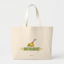 Humorvolles Stricken Einkaufstaschen