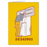 humorvolles T-Shirt der Hauptgefriermaschine 24154 Grußkarte