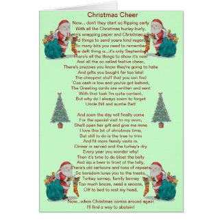 Weihnachtsgedicht Grußkarten &amp; Einladungen | Zazzle.de