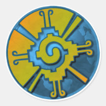 Hunab Ku Erde Runde Sticker