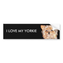 Hund 4, i-LIEBE MEIN YORKIE, Stoßaufkleber