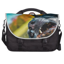 Hund in Action - FineArt Laptoptasche