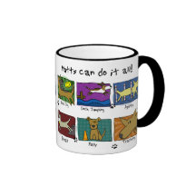 Hund trägt Köter-Becher zur Schau Tee Tasse