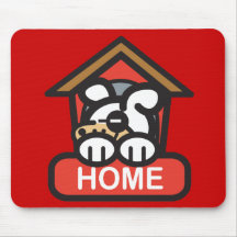 Hündchen-Zuhause Mousepad