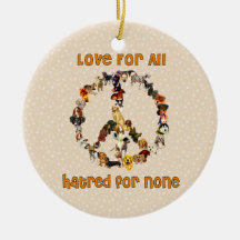 Hunde des Friedens Ornament