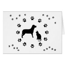 Hunde-und Katzen-Karte