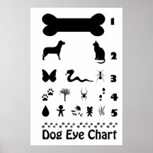 Hundeaugen-Diagramm-Plakat