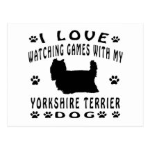 Hundeentwurf Yorkshires Terrier Postkarte