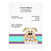 Hundegeburtstags-Party Einladung