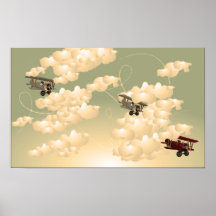 HundekampfSepia Plakatdrucke