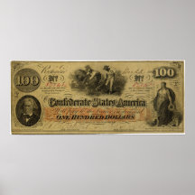 Hundert Dollar-verbündete Banknote Poster