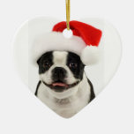 Hundesankt-Verzierung Bostons Terrier Weihnachtsornament