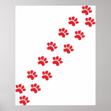 Hundetatzen Posterdrucke