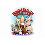 Hundeweihnachtspostkarte