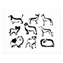 Hundezucht Postkarten