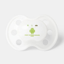 Hungriges Softwareentwickler-Innere (Wanze Droid) Schnuller
