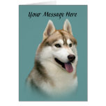 Husky-herrliche Gruß-Karte
