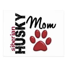 Husky-Mamma 2 Postkarten