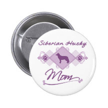 Husky-Mamma Anstecknadel