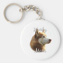 Husky-(rote) Mamma 2 Schlüsselanhänger