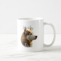 Husky-(roter) Vati 2 Teetasse
