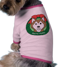 Husky-Weihnachten Hund Shirt