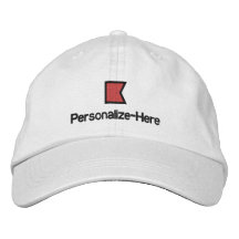 Hut der Seekreissäge der flaggen-"B" der personali Bestickte Caps