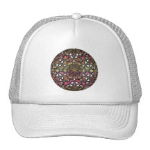 Hut:  Metallische KristallMandala Cap