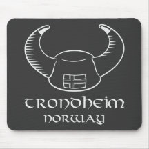 Hut Trondheims Norwegen Viking Mousepads