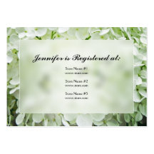 Hydrangea-Babyparty-Register-Karten Visitenkarte