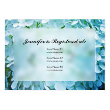 Hydrangea-Babyparty-Register-Karten Visitenkarten