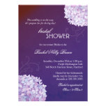 Hydrangeas-Posh Pflaumen-Brautparty-Einladungen