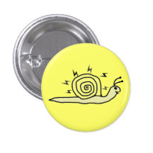 Hypno Snail Round Button Badge
