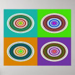Hypnotische Kreise Posterdrucke