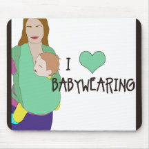 I <3 Babywearing Mousepad - Art C