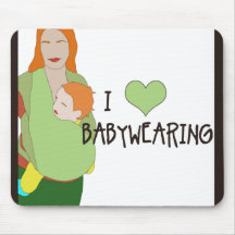 I <3 Babywearing Mousepad - Art F