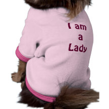 I am a Lady Hunde-t-shirt