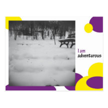 I am adventurous postkarte
