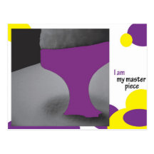 I am my masterpiece postkarten
