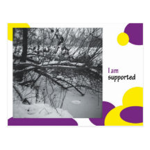 I am supported postkarte