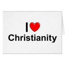 I Christentum der Liebe-(Herz) Grußkarte
