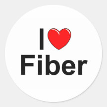 I Faser der Liebe-(Herz) Runde Aufkleber