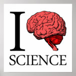I Gehirn-Wissenschaft (ich kenne Wissenschaft) (i- Plakatdruck