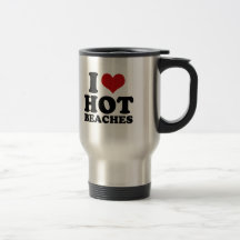 I heiße Strände der Liebe Kaffee Tassen