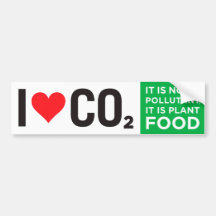 I Herz CO2 Autoaufkleber